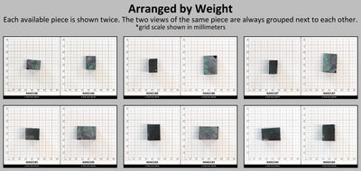 Nanosital Simulated Bi-Color Lab Created Faceting Rough for Gem Cutting - Dark Green-Very Dark Blue - Various Sizes #BEGIN
