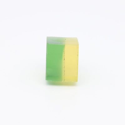 Nanosital Simulated Bi-Color Lab Created Faceting Rough for Gem Cutting - Green-Yellow - Various Sizes #BEGIN