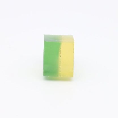 Nanosital Simulated Bi-Color Lab Created Faceting Rough for Gem Cutting - Green-Yellow - Various Sizes #BEGIN