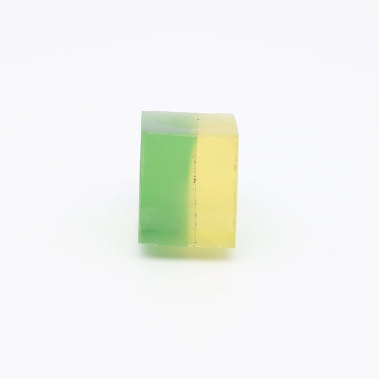 Nanosital Simulated Bi-Color Lab Created Faceting Rough for Gem Cutting - Green-Yellow - Various Sizes #BEGIN