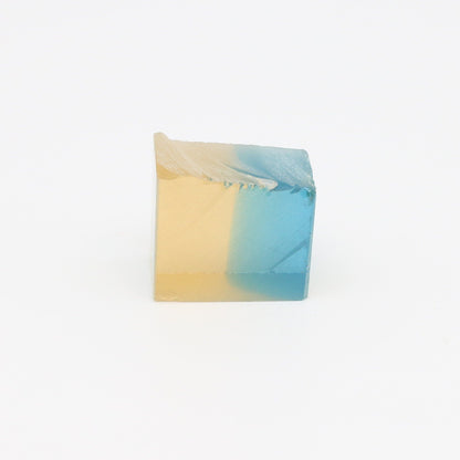 Nanosital Simulated Bi-Color Lab Created Faceting Rough for Gem Cutting - Yellow-Blue - Various Sizes #BEGIN