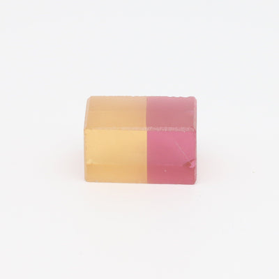 Nanosital Simulated Bi-Color Lab Created Faceting Rough for Gem Cutting - Yellow-Pink - Various Sizes #BEGIN