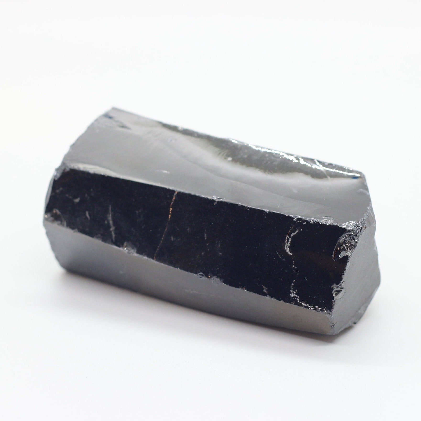 Black Cubic Zirconia Faceting Rough for Gem Cutting - Various Sizes #BEGIN