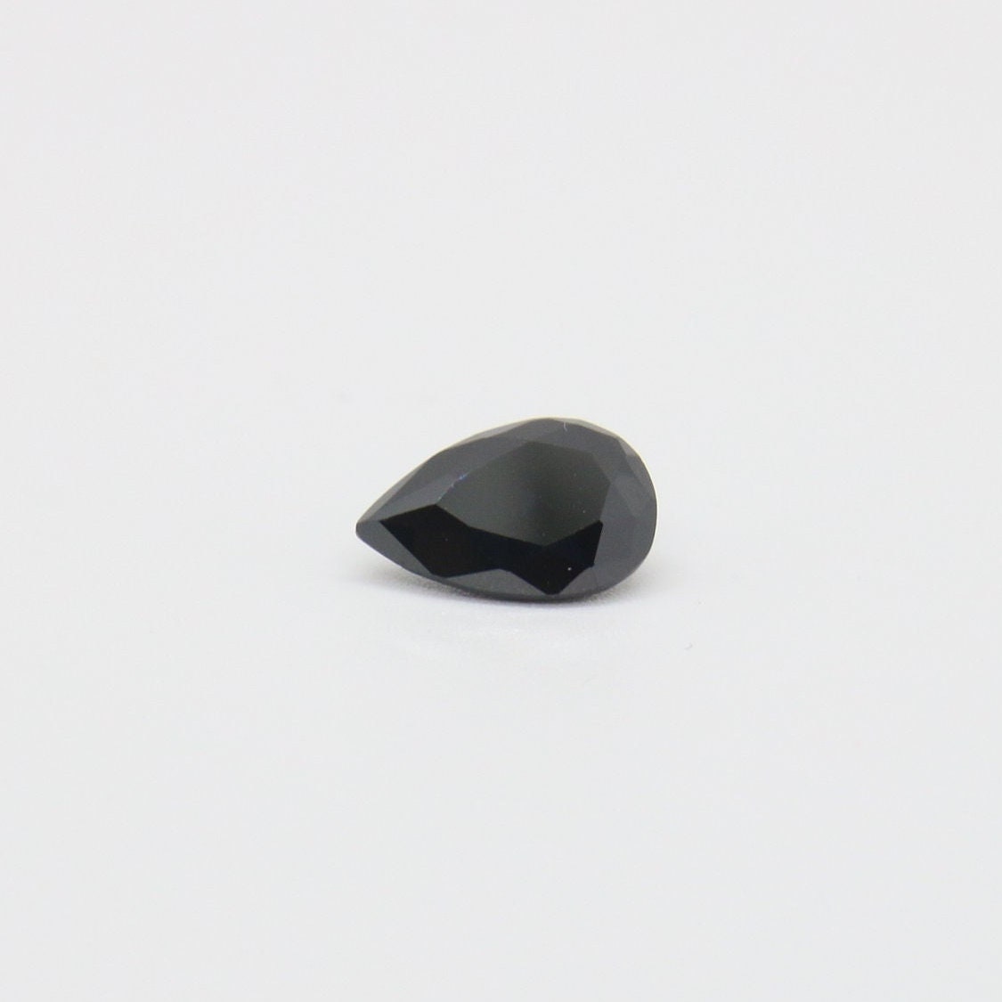 Black Cubic Zirconia Faceting Rough for Gem Cutting - Various Sizes #BEGIN