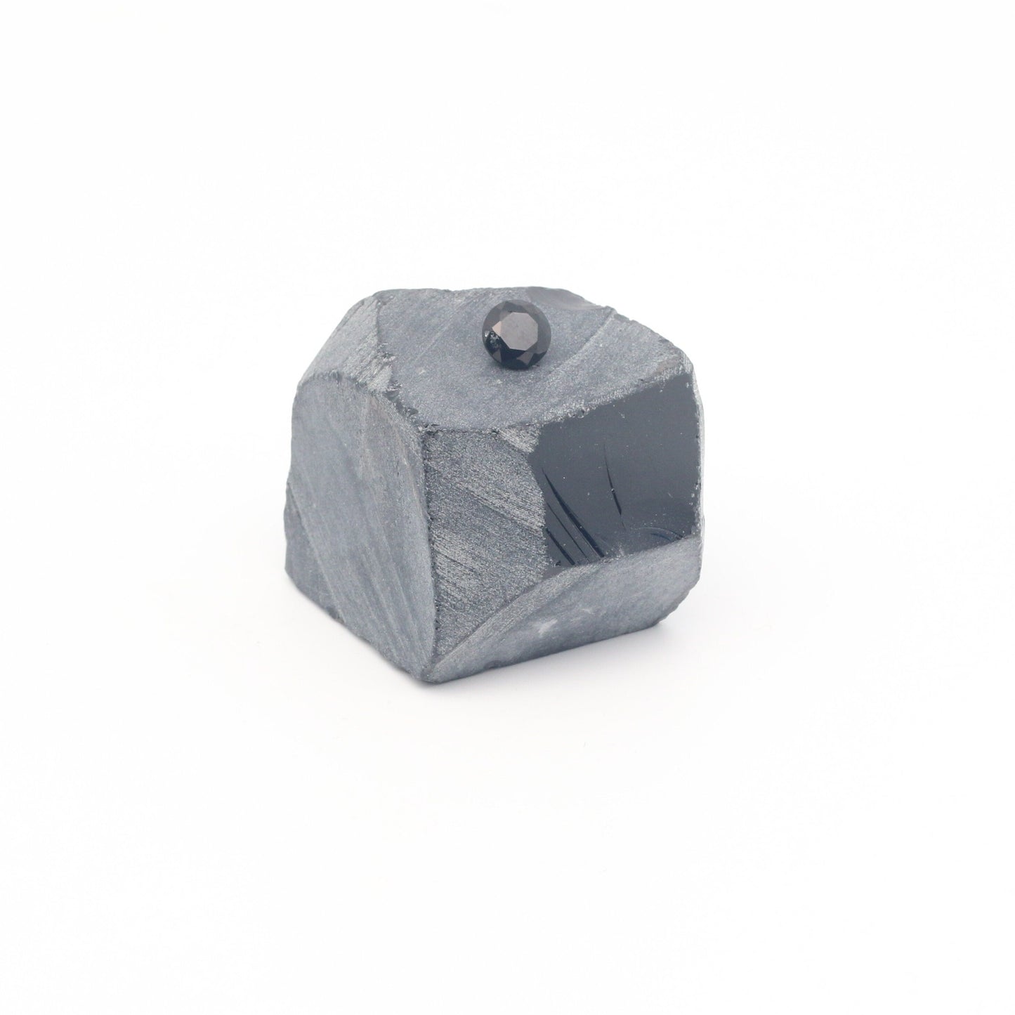 Nanosital Simulated Black Lab Created Faceting Rough for Gem Cutting - #0004 - Various Sizes #BEGIN