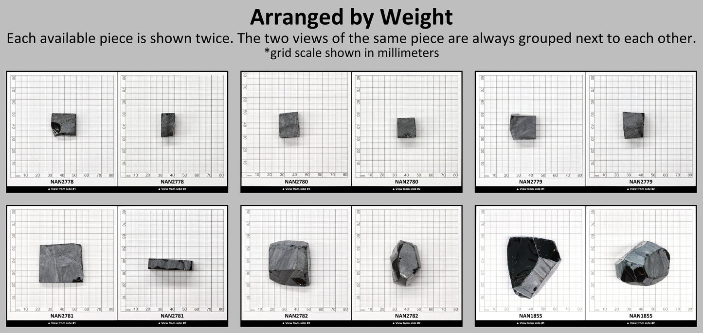 Nanosital Simulated Black Lab Created Faceting Rough for Gem Cutting - #0004 - Various Sizes #BEGIN