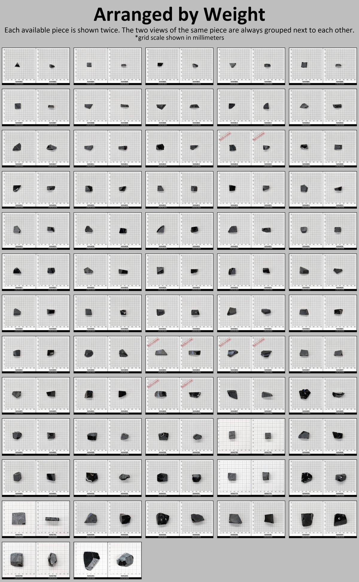Nanosital Simulated Black Lab Created Faceting Rough for Gem Cutting - #0004 - Various Sizes : #BEGIN