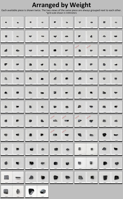 Nanosital Simulated Black Lab Created Faceting Rough for Gem Cutting - #0004 - Various Sizes : #BEGIN