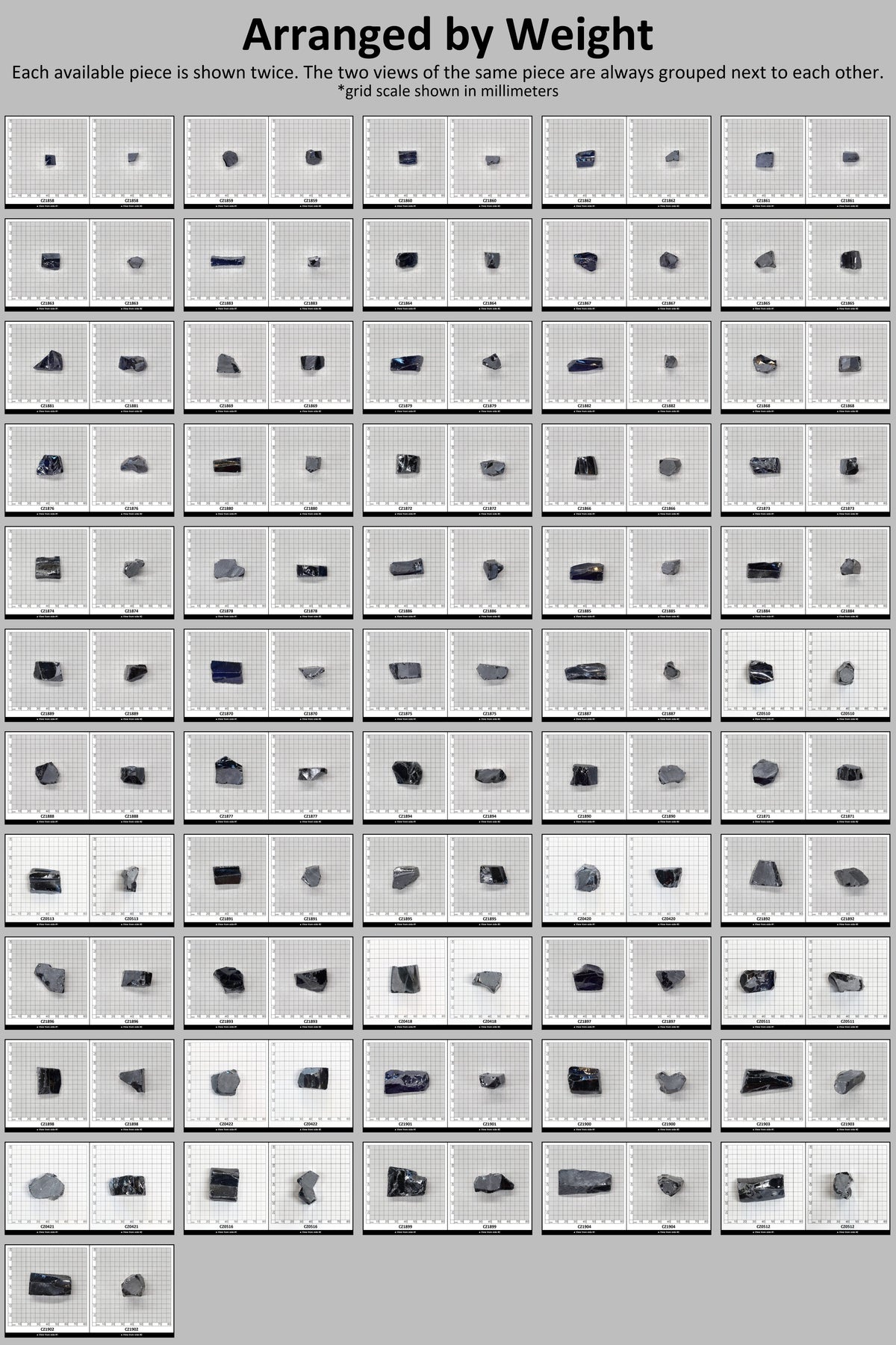 Blue Sapphire Cubic Zirconia Faceting Rough for Gem Cutting - Various Sizes : #BEGIN