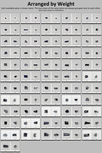 Blue Sapphire Cubic Zirconia Faceting Rough for Gem Cutting - Various Sizes : #BEGIN