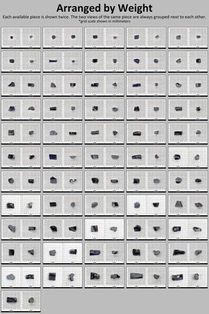 Blue Sapphire Cubic Zirconia Faceting Rough for Gem Cutting - Various Sizes : #BEGIN