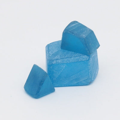 Blue Topaz colored YAG Faceting Rough for Gem Cutting - Various Sizes #BEGIN