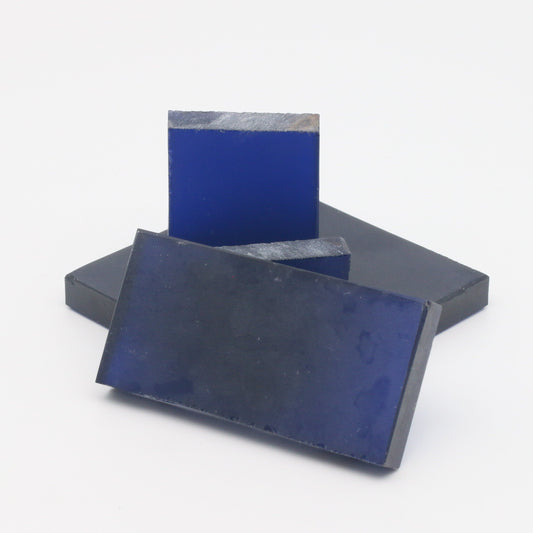 Blue YAG (Ceramic) Faceting Rough for Gem Cutting - Various Sizes #BEGIN