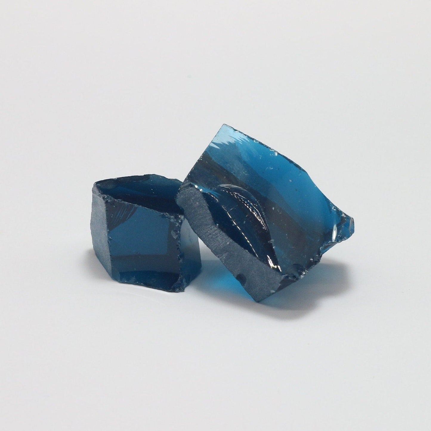 Nanosital Simulated Blue Zircon Lab Created Faceting Rough for Gem Cutting - #C-134 - Various Sizes #BEGIN