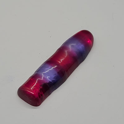 Blue/Pink Bi-Color Lab Created Corundum Sapphire Faceting Rough for Gem Cutting - Various Sizes - Split Boule #BEGIN