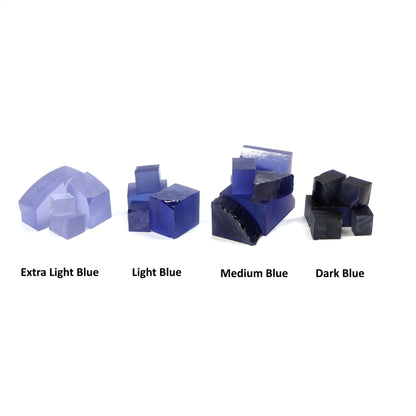 Extra Light Blue Czochralski Pulled Sapphire - Grade A - Faceting Rough