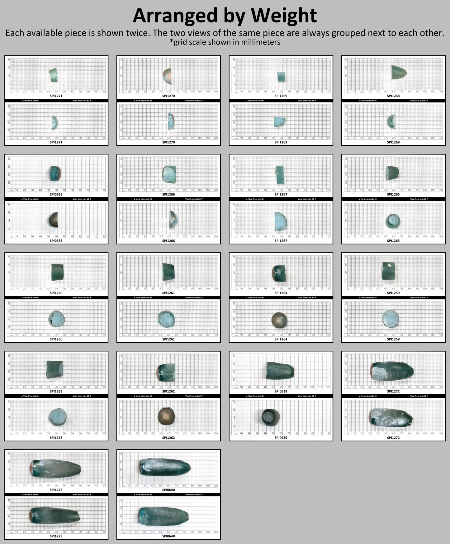Bluish Green #136-Djeva Lab Created Spinel Faceting Rough for Gem Cutting - Various Sizes #BEGIN
