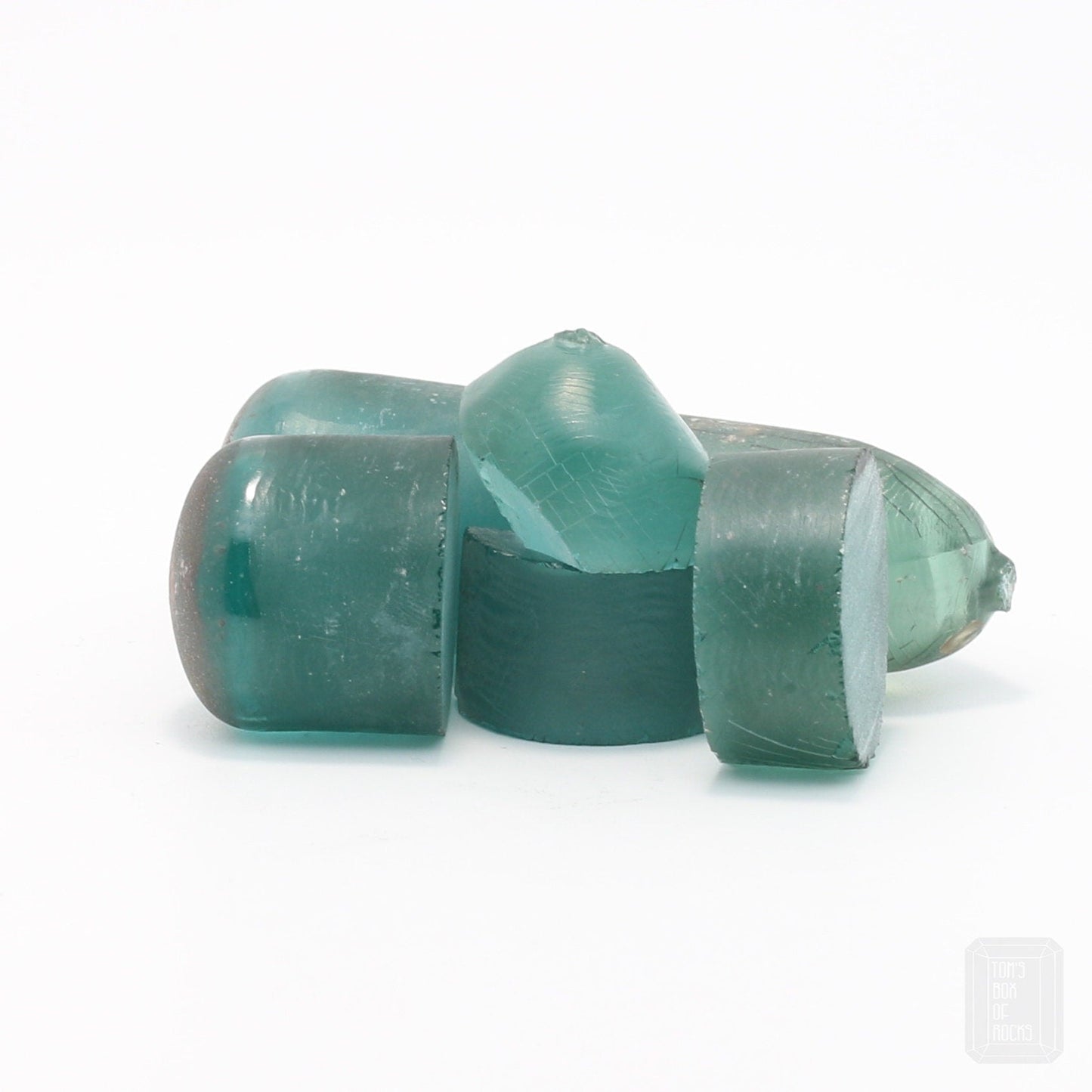 Brazil Emerald Green #137-Djeva Lab Created Spinel Faceting Rough for Gem Cutting - Various Sizes #BEGIN