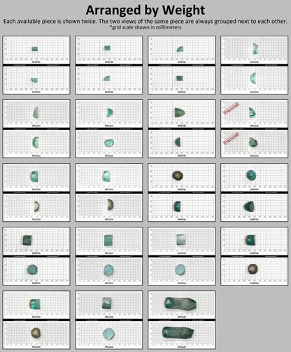 Brazil Emerald Green #137-Djeva Lab Created Spinel Faceting Rough for Gem Cutting - Various Sizes #BEGIN