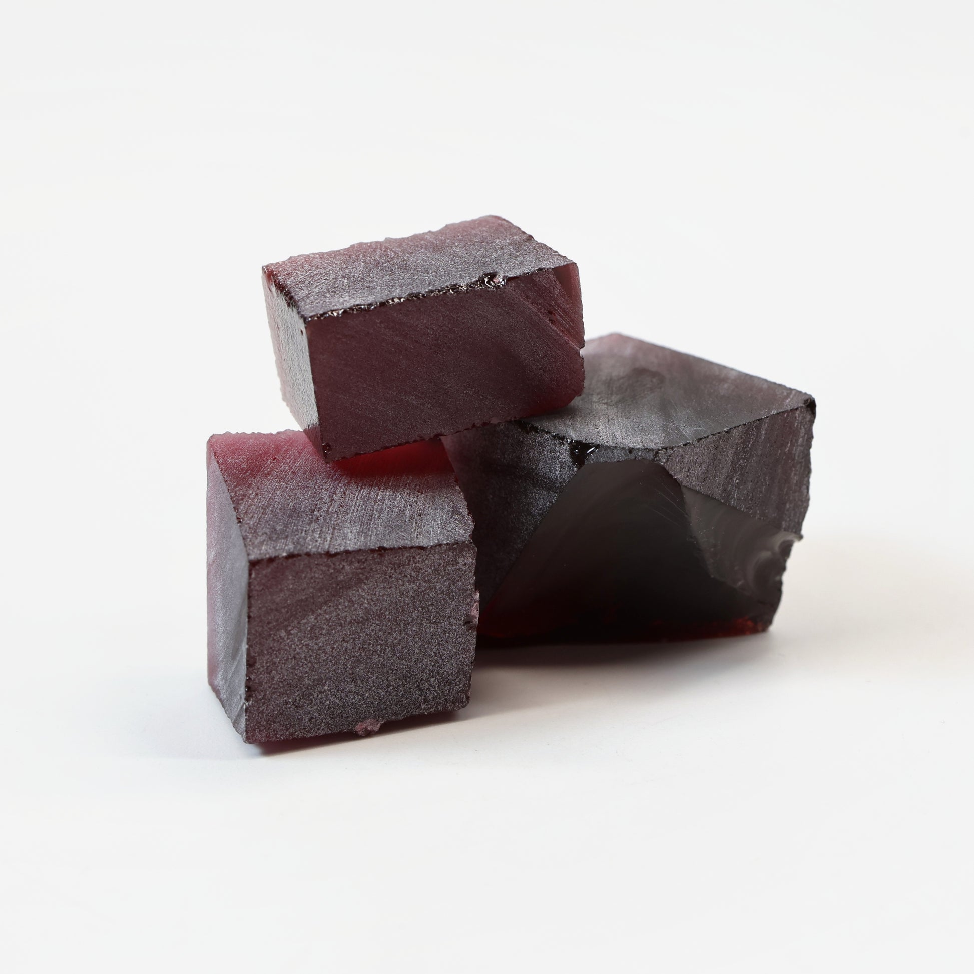 Nanosital Simulated Red Garnet Lab Created Faceting Rough for Gem Cutting - #C-13 - Various Sizes : #BEGIN