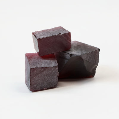 Nanosital Simulated Red Garnet Lab Created Faceting Rough for Gem Cutting - #C-13 - Various Sizes : #BEGIN