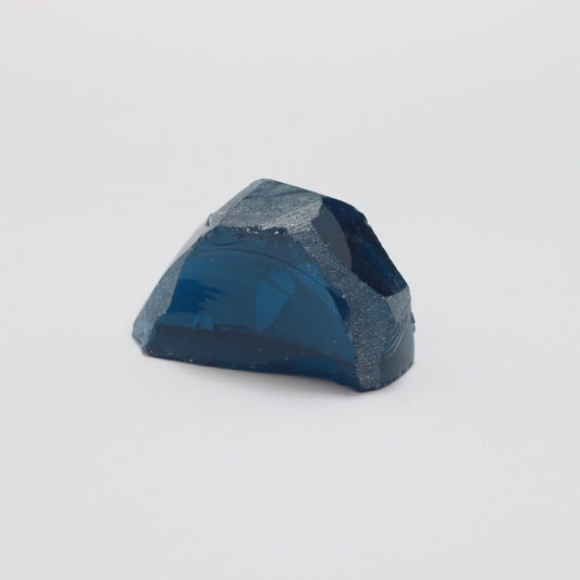 Nanosital Simulated Blue Zircon Lab Created Faceting Rough for Gem Cutting - #C-134 - Various Sizes : #BEGIN