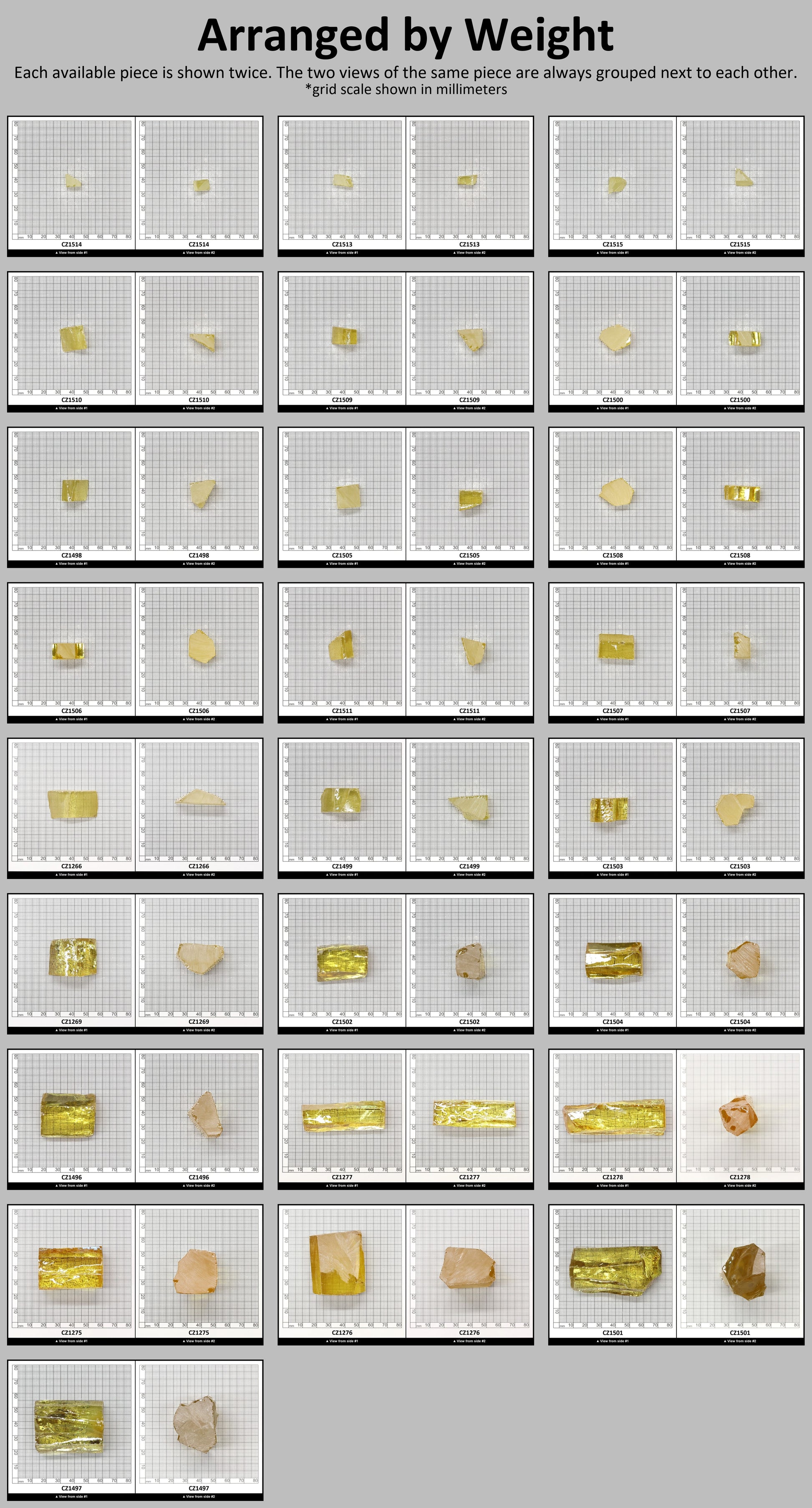 Canary Yellow Diamond Cubic Zirconia Faceting Rough for Gem Cutting - Various Sizes #BEGIN