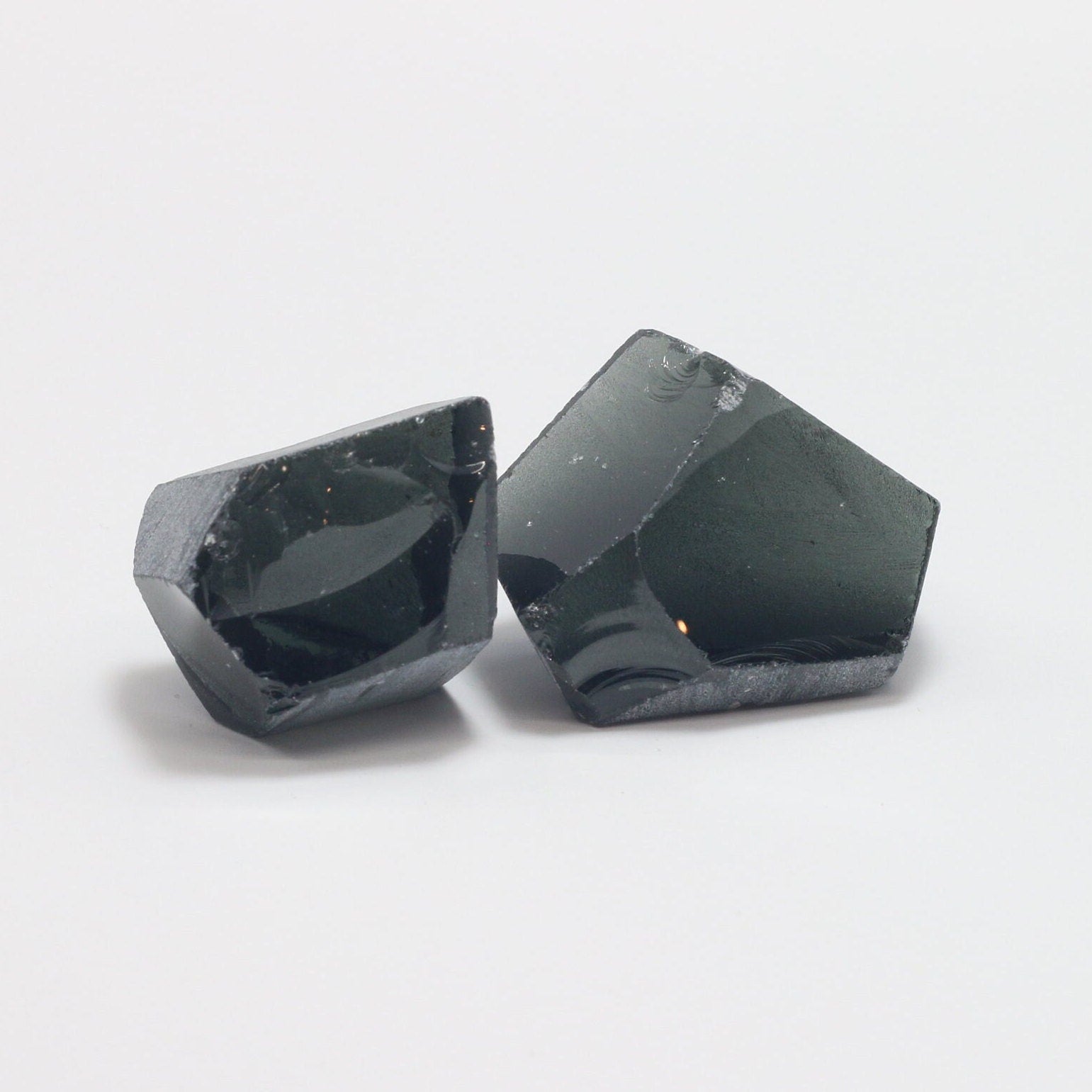 Nanosital Simulated Carbon Lab Created Faceting Rough for Gem Cutting - #A-4078 - Various Sizes #BEGIN