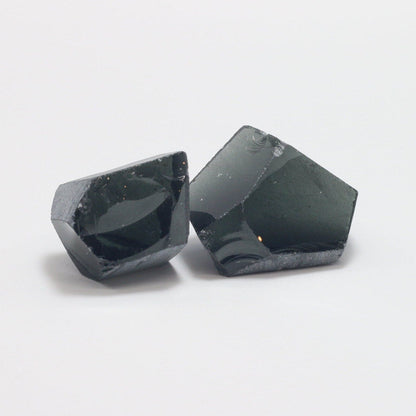 Nanosital Simulated Carbon Lab Created Faceting Rough for Gem Cutting - #A-4078 - Various Sizes #BEGIN