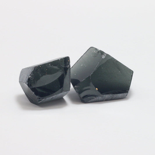 Nanosital Simulated Carbon Lab Created Faceting Rough for Gem Cutting - #A-4078 - Various Sizes #BEGIN