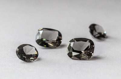 Nanosital Simulated Carbon Lab Created Faceting Rough for Gem Cutting - #A-4078 - Various Sizes #BEGIN