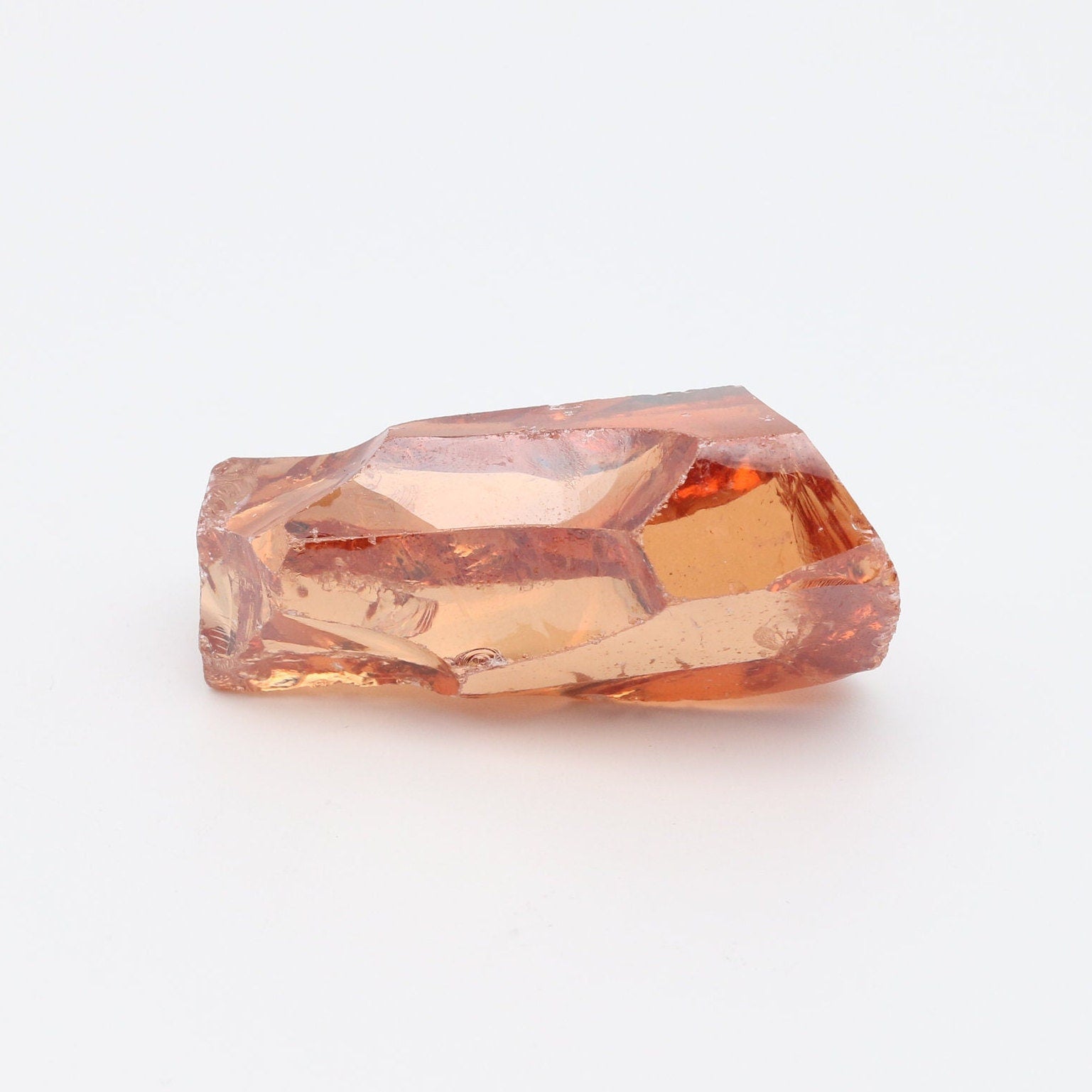 Champagne Cubic Zirconia Faceting Rough for Gem Cutting - Various Sizes #BEGIN