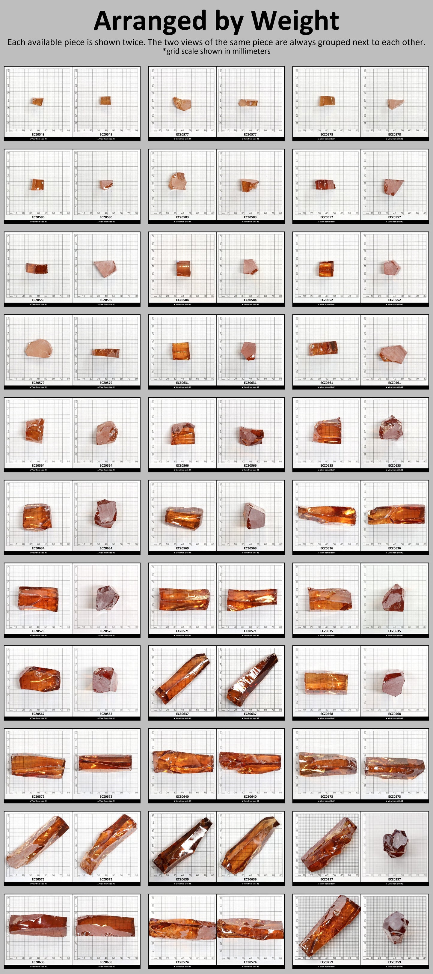 Champagne Cubic Zirconia Faceting Rough for Gem Cutting - Various Sizes #BEGIN