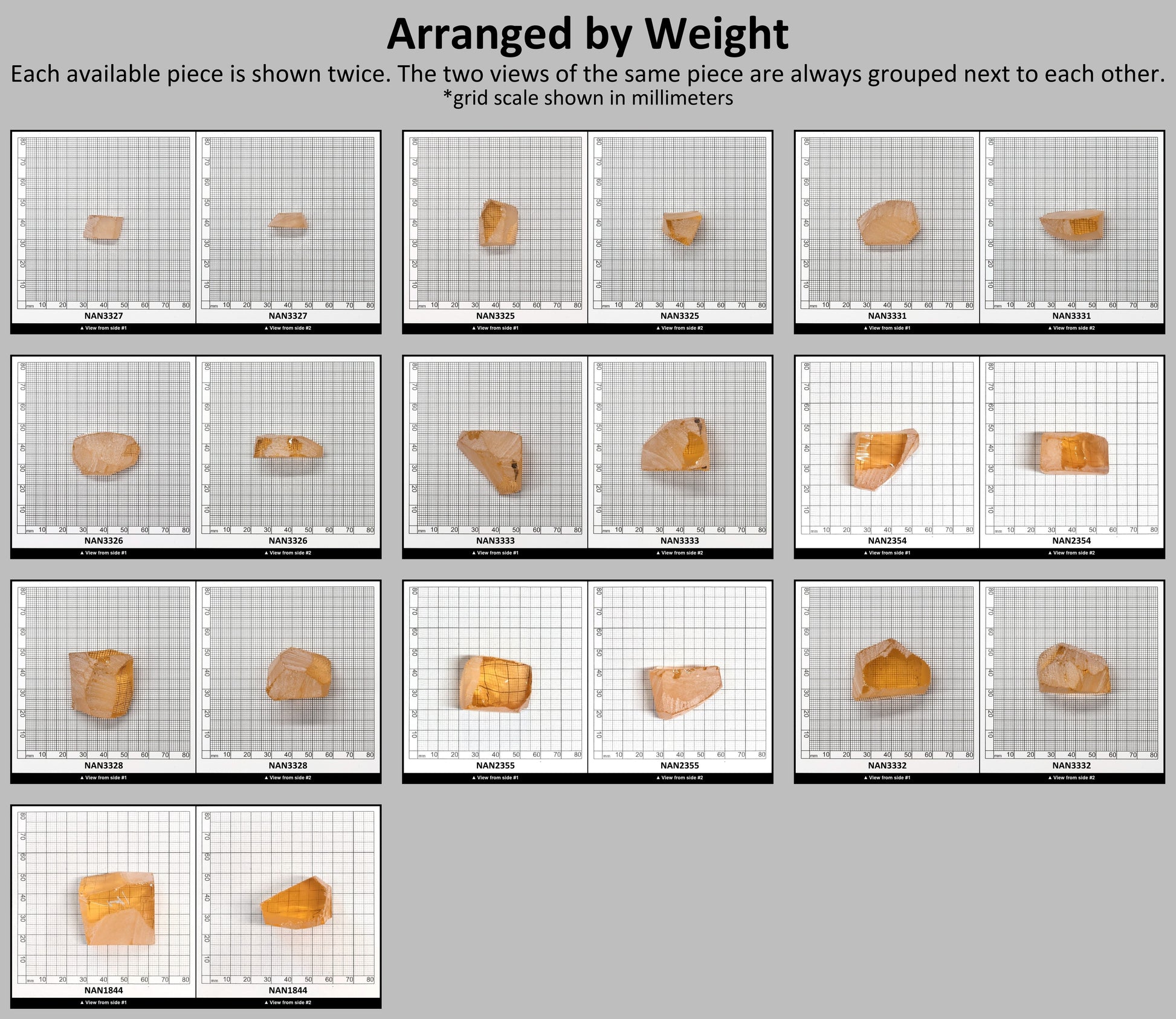 Nanosital Simulated Champagne Morganite Lab Created Faceting Rough for Gem Cutting - #777 - Various Sizes #BEGIN