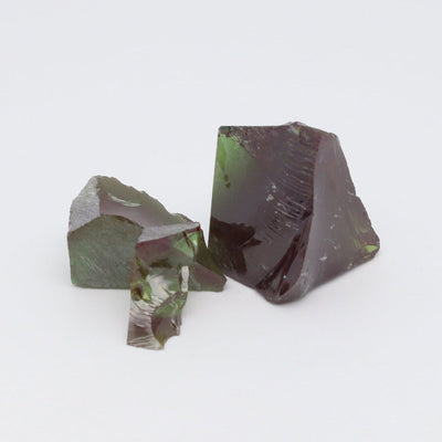 Christmas Garnet YAG Cr3+:YAG Faceting Rough for Gem Cutting - Various Sizes : #BEGIN