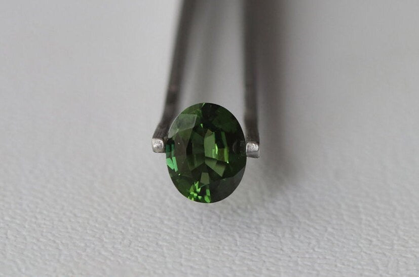 Nanosital Simulated Chrome Diopside Lab Created Faceting Rough for Gem Cutting - #A-450 - Various Sizes #BEGIN