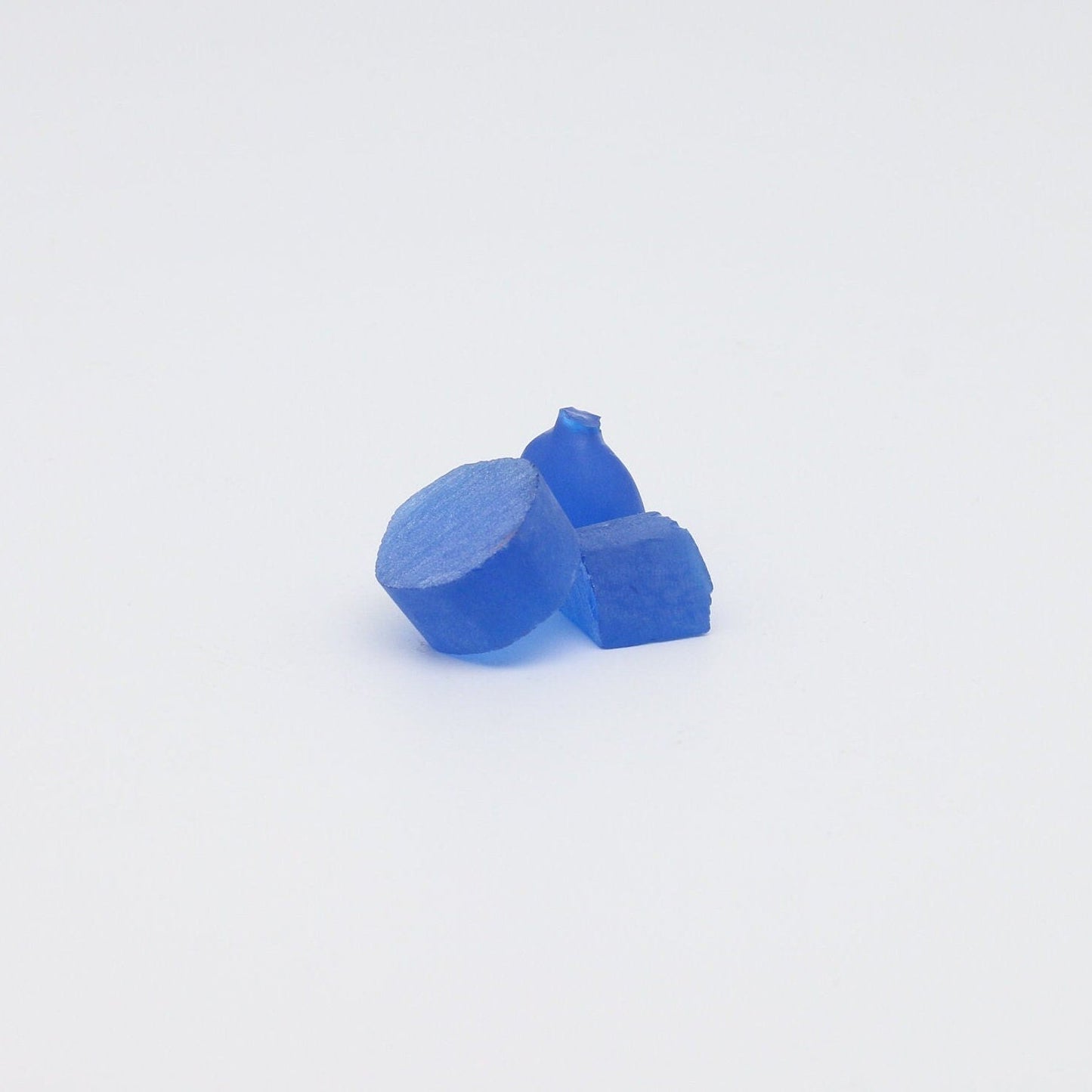 Cobalt Blue #114-Djeva Lab Created Spinel Faceting Rough for Gem Cutting - Various Sizes #BEGIN