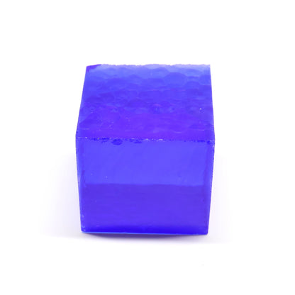 Cobalt Blue Hydrothermal Synthetic Quartz - Lab Created Faceting Rough #BEGIN