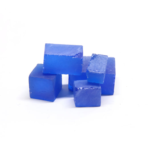 Cobalt Blue Polycrystalline (Ceramic) YAG - Faceting Rough #BEGIN
