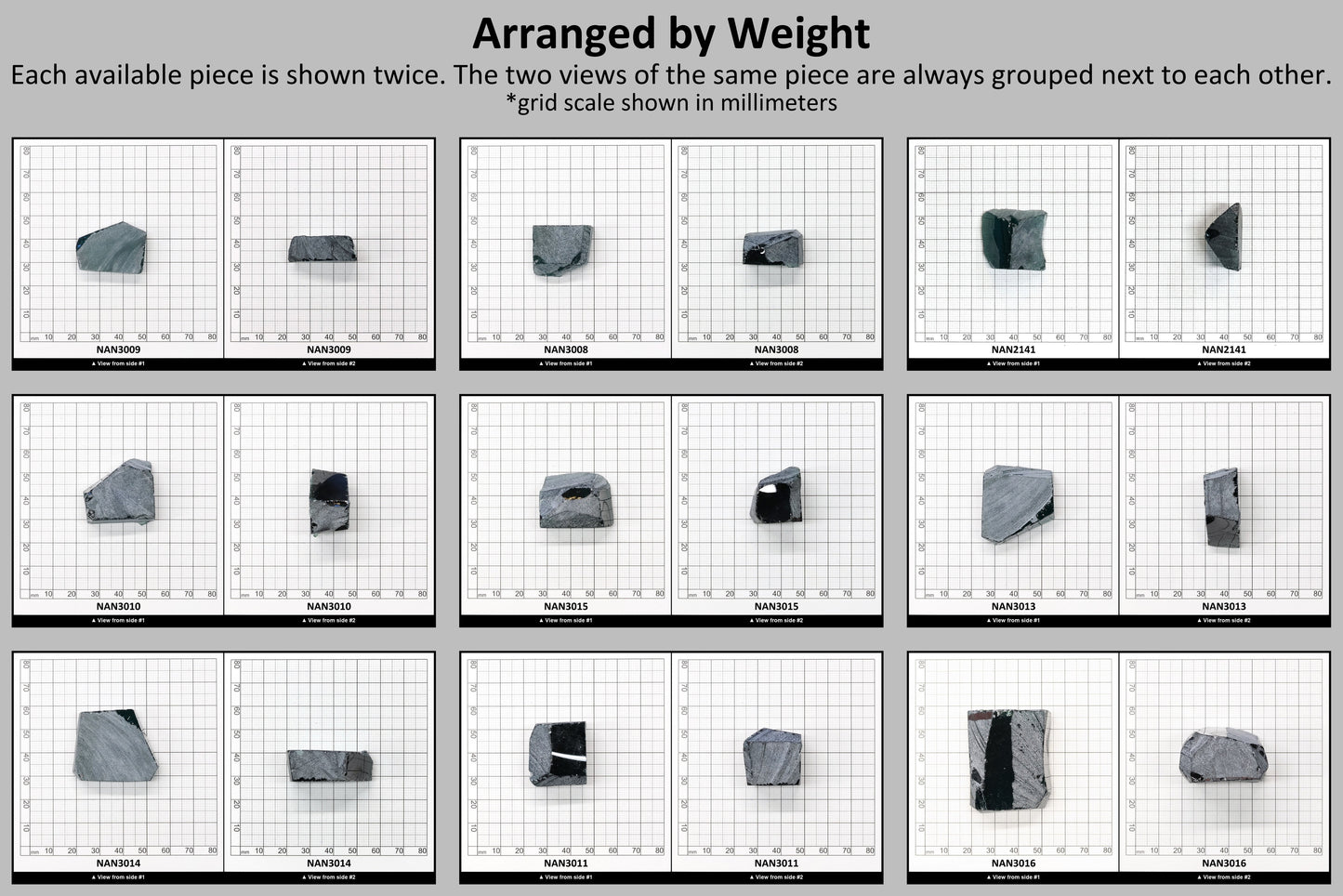 Nanosital Simulated Color Changing Lab Created Faceting Rough for Gem Cutting - #B-3113 - Various Sizes #BEGIN