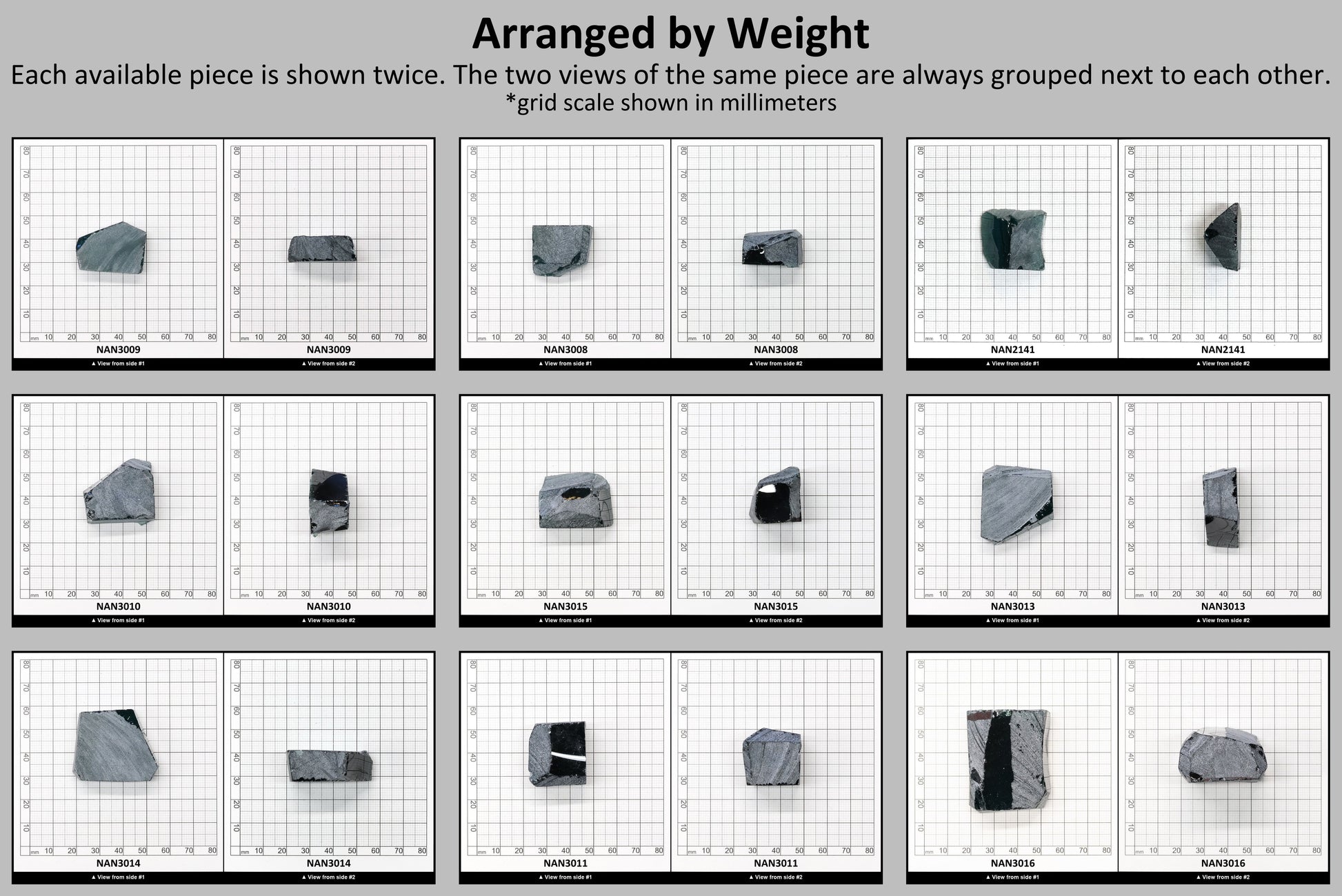 Nanosital Simulated Color Changing Lab Created Faceting Rough for Gem Cutting - #B-3113 - Various Sizes #BEGIN