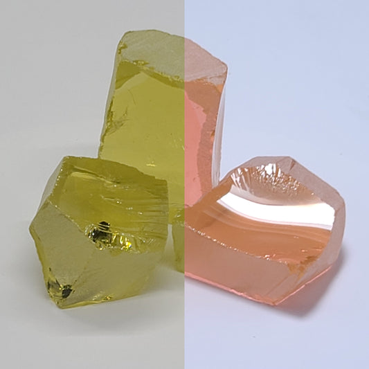 Nanosital Simulated Color Changing Lab Created Faceting Rough for Gem Cutting - #204 - Various Sizes #BEGIN