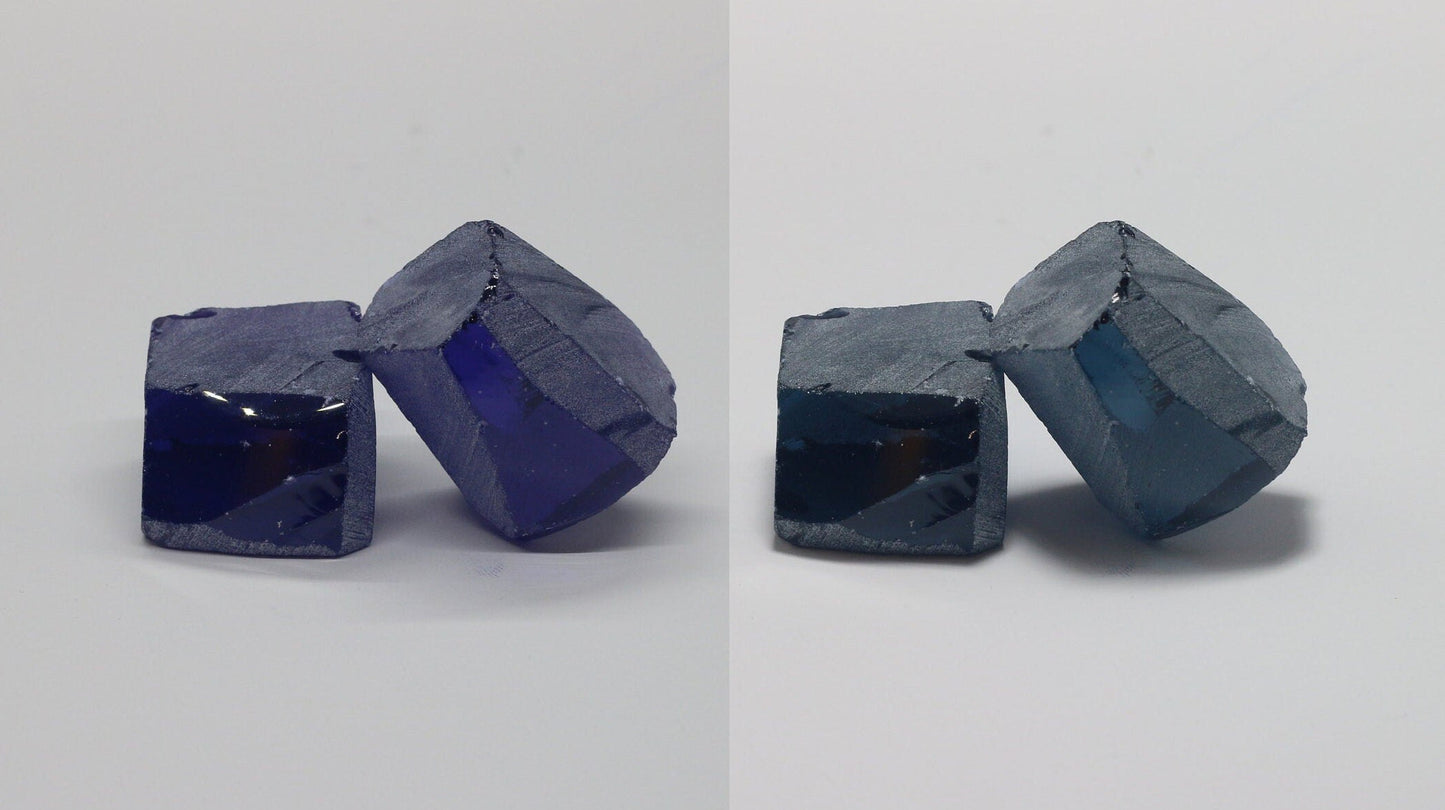 Nanosital Simulated Color Changing Lab Created Faceting Rough for Gem Cutting - #E-212 - Various Sizes #BEGIN