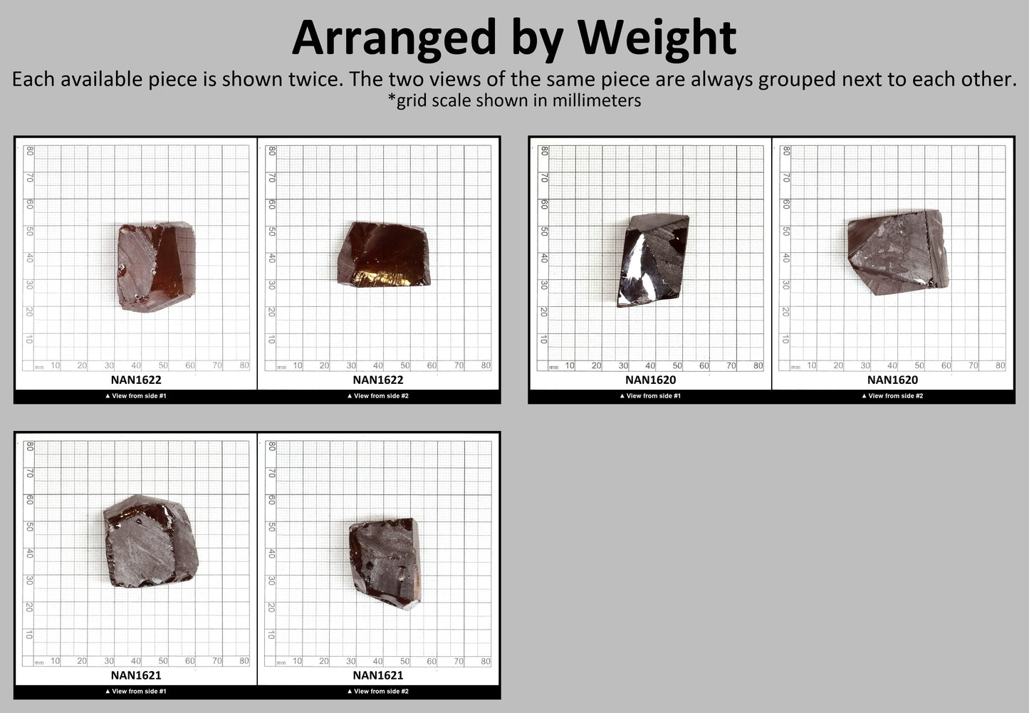 Nanosital Simulated Color Changing Lab Created Faceting Rough for Gem Cutting - #B-1298 - Various Sizes #BEGIN