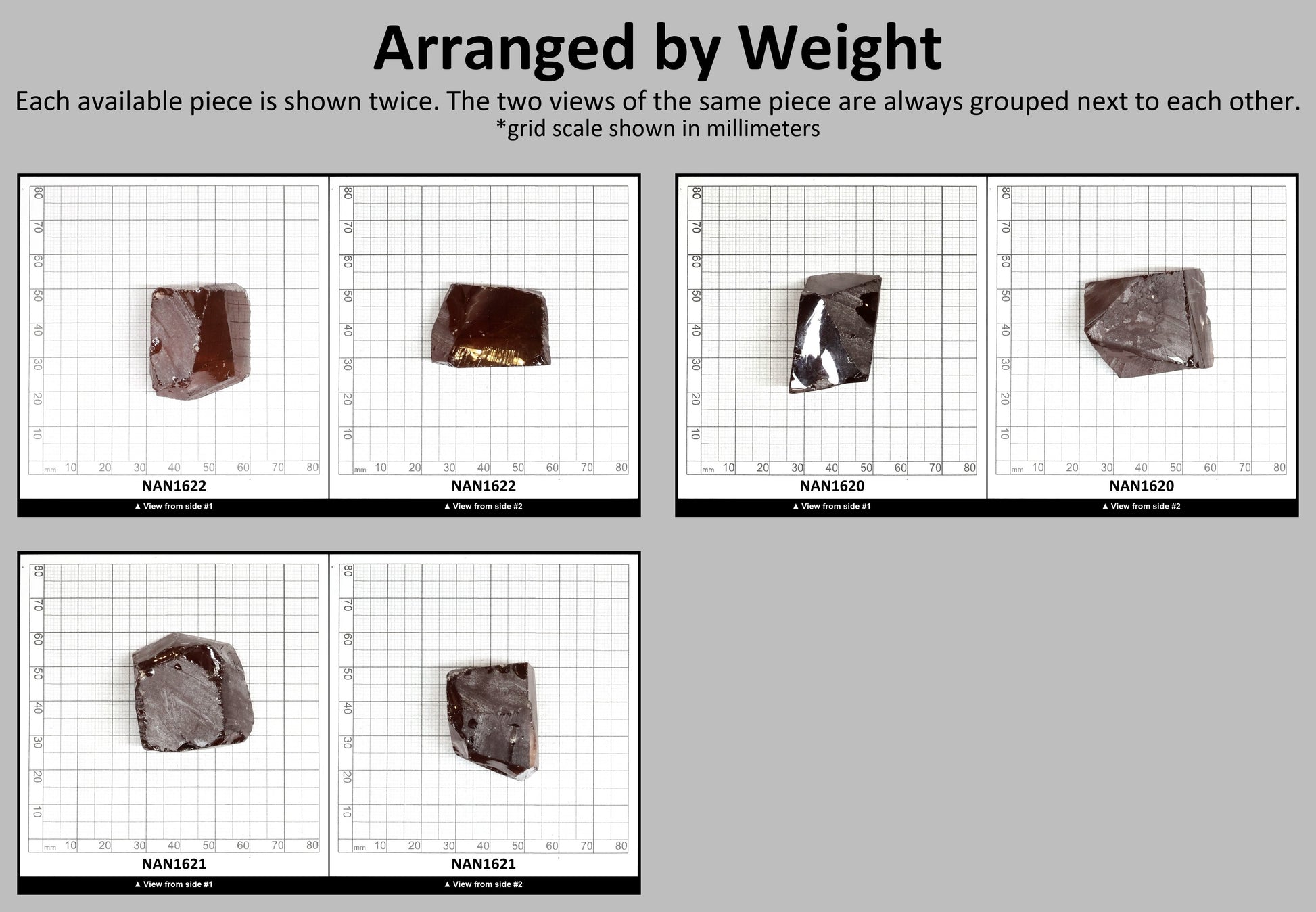 Nanosital Simulated Color Changing Lab Created Faceting Rough for Gem Cutting - #B-1298 - Various Sizes #BEGIN