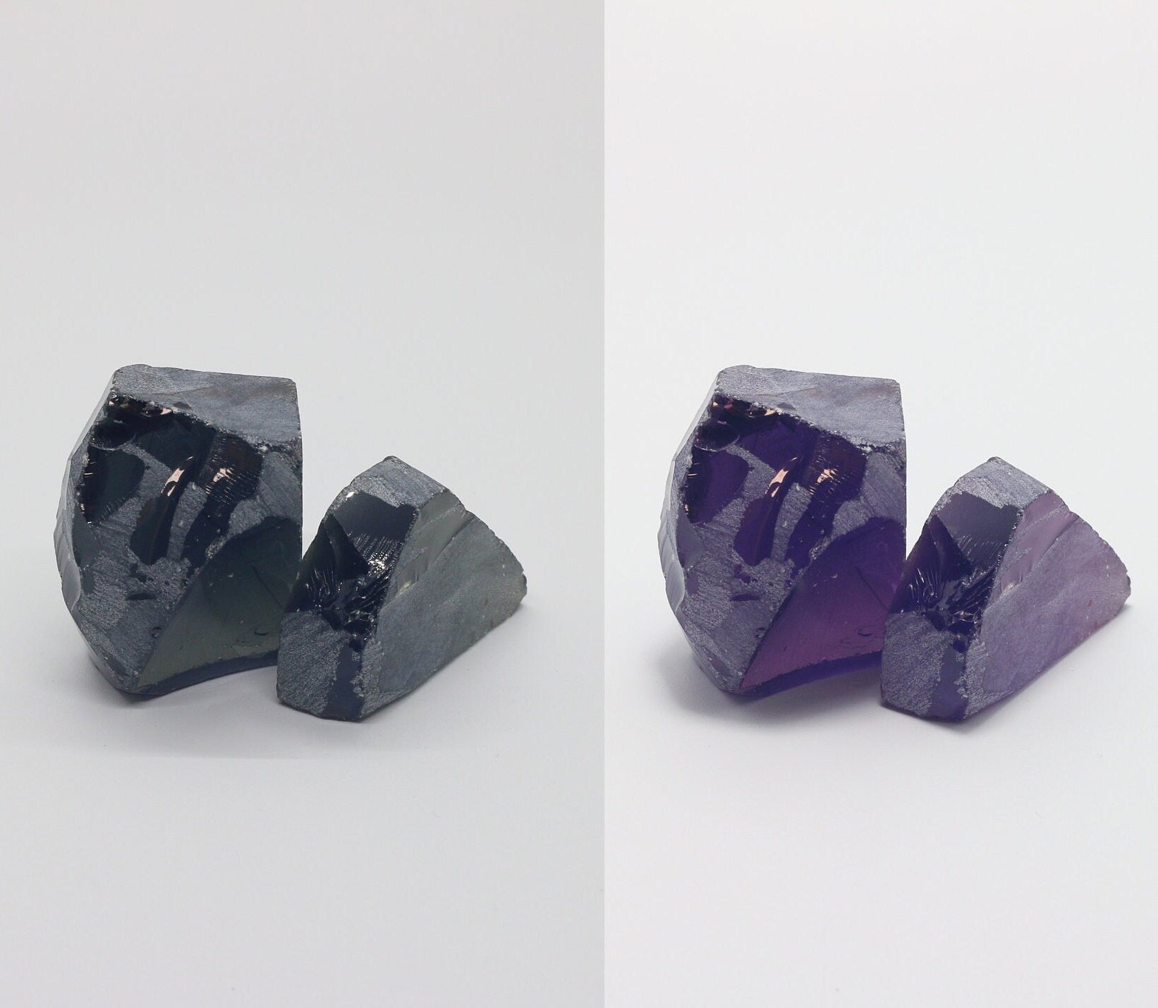 Nanosital Simulated Color Changing Lab Created Faceting Rough for Gem Cutting - #A-2708 - Various Sizes #BEGIN
