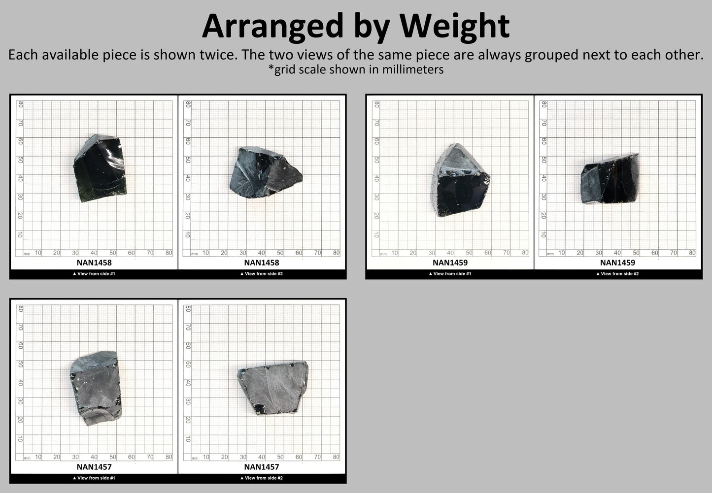 Nanosital Simulated Color Changing Lab Created Faceting Rough for Gem Cutting - #A-2708 - Various Sizes #BEGIN