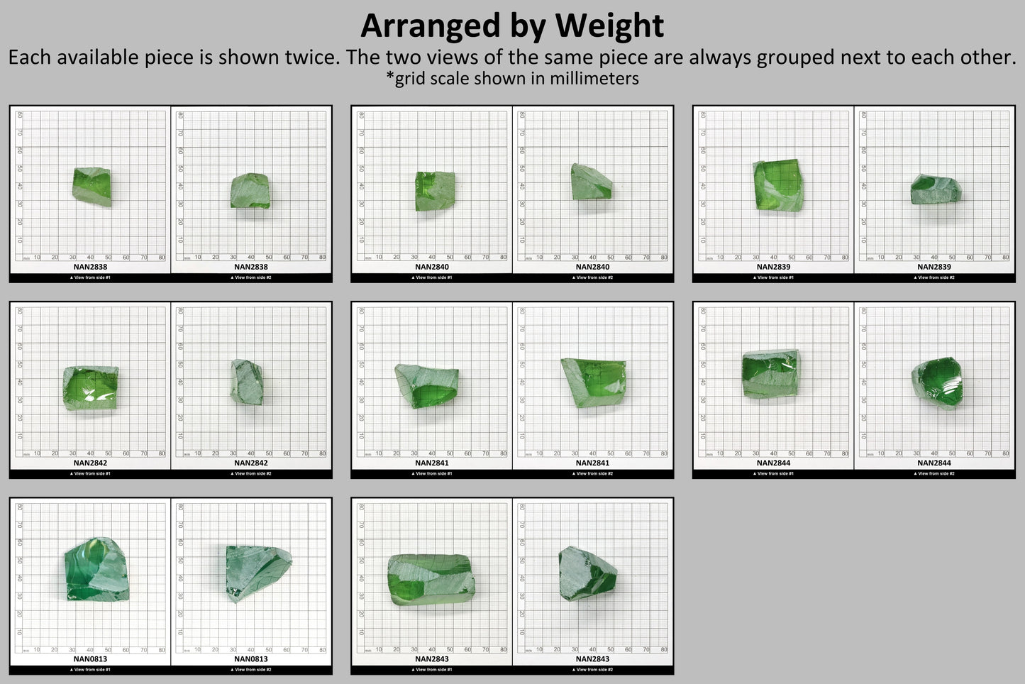 Nanosital Simulated Color Changing Lab Created Faceting Rough for Gem Cutting - #205 - Various Sizes #BEGIN