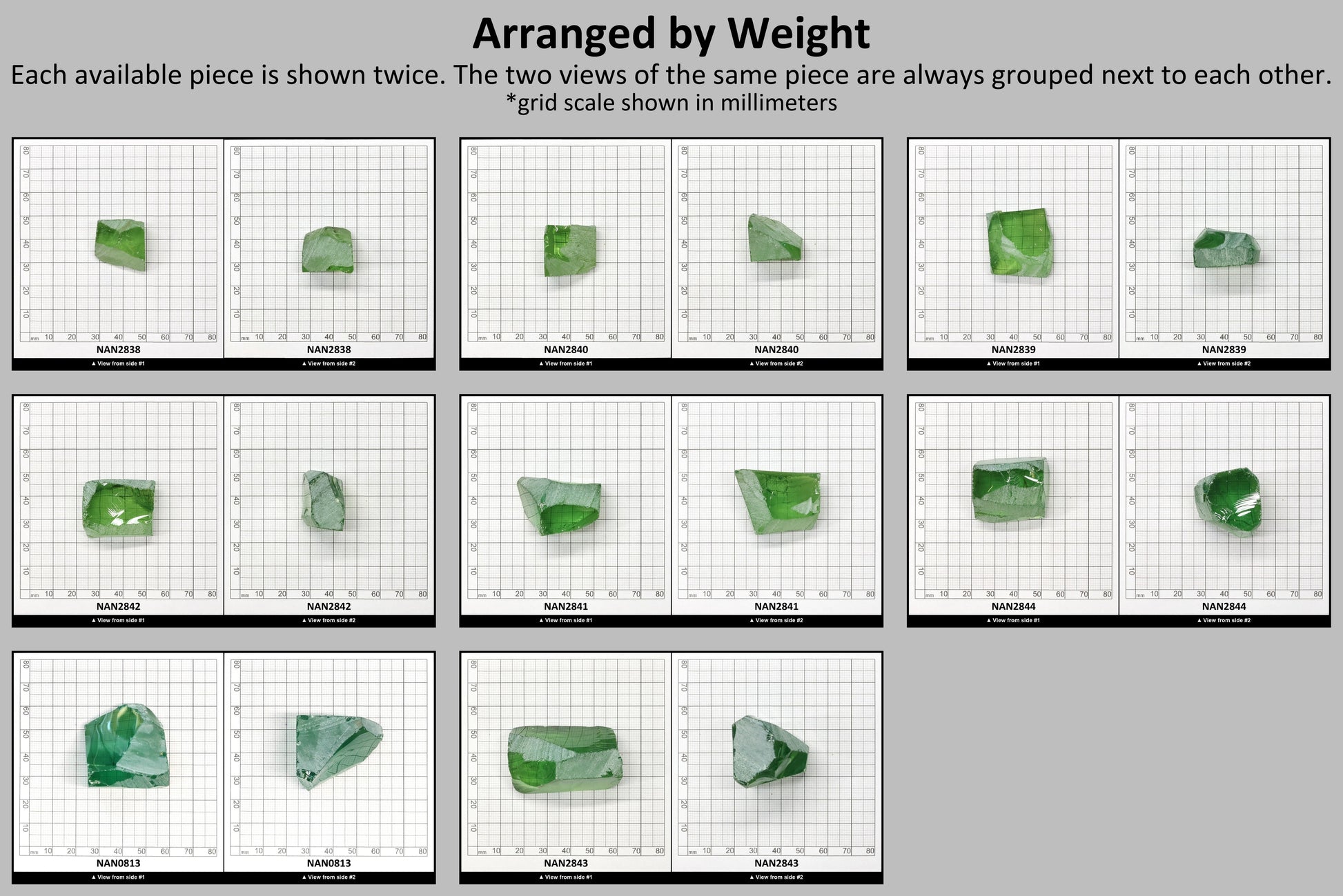 Nanosital Simulated Color Changing Lab Created Faceting Rough for Gem Cutting - #205 - Various Sizes #BEGIN