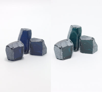 Nanosital Simulated Color Changing Lab Created Faceting Rough for Gem Cutting - #E-158 - Various Sizes #BEGIN